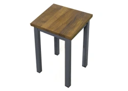 Stool on metal frame
