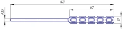 Rod for cervicocranial fixation