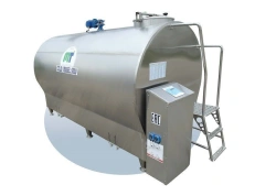 Installation for milk cooling Cold Vessel series of closed type. Main units and assemblies: control cabinet; tank volume: