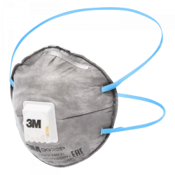 Filtering masks for protection against aerosols of "3M" trade mark 9900P series, model 9922P protection class FFP2 NR D