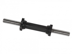 MB-BarM25-370B Dumbbell bar, chrome-plated, length 370 mm, collapsible, locking - Vader nut with 25 mm thread, non-rotatable, we