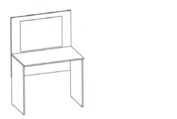 Toilet table (Trade mark Alliance-S)