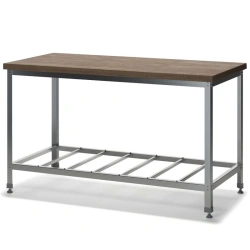 Confectionery table SRKN, stainless steel, wood top