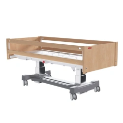 MEGI Swift 6 Medical Functional Bed with column type electric height adjustment, wooden backrests, d