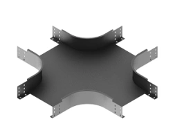 Cross-shaped radius tray ONL 000x000 XR15, with overall dimensions from 100x40 mm to 600x110 mm, with metal thickness from 1,0 m