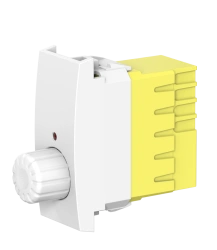 CADUCEUS ALING MODE Switch dimmer rotary push-through switch with indication (when dimmer is on) 40-300VA, 230V~, 1M, white, whi