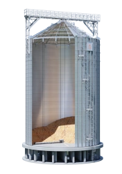 Flat-bottomed metal silo SPA4015-16,33-16