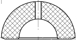 Test insert NS C. For 32mm diameter head. 42mm to 64mm diameter in 2mm increments, part number 104.013.0XX
