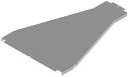 Central sheet tray reduction cover KL 000x00 C, with overall dimensions from 200x100 mm to 600x300 mm, with metal thickness