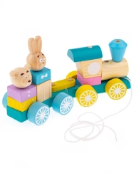 Constructor "Gurney ""Steam engine with a carriage" (15 details) Article No. 1-30