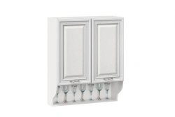 Type 4 LD.270560.000 Kitchen cabinet 800 high with open shelf (White M )