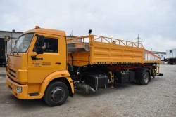 APK-10 on KAMAZ 4308-G5 chassis. GIRD brand. Type 5849BF. Modification 5849BF-0000040.Version of loading space - without CMU.