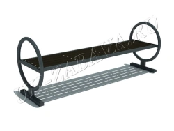 Bench "Katyusha" dark lath