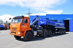 Semi-trailer-slurry tanker (frameless design), UZST brand, type 9177, modification 9177-0000084