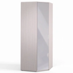 Rimini Ice FU4-01.CG. Corner cupboard with mirror from the set of modular furniture "Rimini Ice".