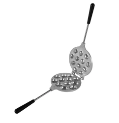 Baking mould "Nutcracker" (uncoated) cast aluminium baking mould Kukmara TM, with Bakelite handles