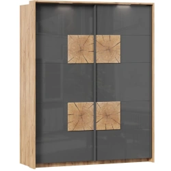 Fiji LD.659100.000 Double-leaf wardrobe (Oak Gold/Antracite )