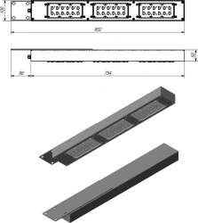 LED luminaire Supremus DTUP-253-AF-100W
