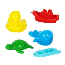 Bathing set 5p. (dolphin, turtle, duck, ship, boat)