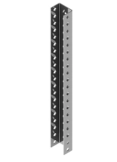 Perforated lath SK-000, with overall dimensions from 41x30x140 mm to 41x30x6000 mm, with metal thickness from 2,0 mm to 3,0 mm,