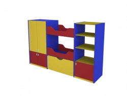 Play Shelf "Twin Bedroom" Dm384