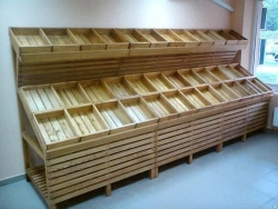 Display cases (fruit and vegetable), marking of Yuginteriermebel Ltd.