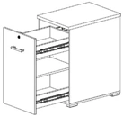 Medium cabinet Org Tower AT with shelf(Aikon)