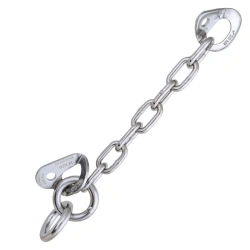 Pin ears with ring and chain, galvanised steel, l. 12 mm, item vpro 0146