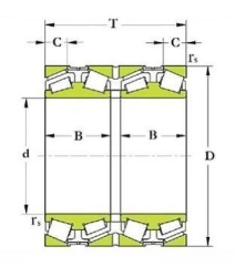 Four Row Tapered Roller Bearing 77877HLM