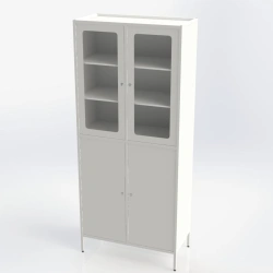 Medical metal cupboard for storage of hospital household supplies SHMB-01-"MEDMEL".