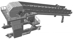 Unloading trolley (loading device)