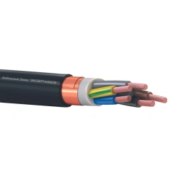 Flexible cables for voltage up to 3 kV with insulation made of ethylene propylene rubber of reduced fire hazard with reduced dim