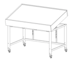 Light table dimmable 1200x800x800 mm