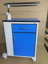Medical bedside cabinet two-sided with a table TV-TBPKR-04.01
