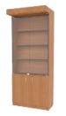 4-shelf floor cabinet with lighting module with glass