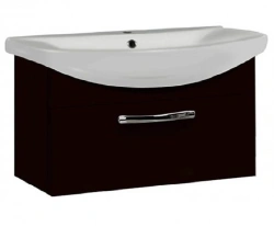 Cabinet under sink Aquaton Aria 80 suspended black 1A141701AA9501.A141.7.01A.A95.0