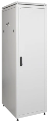 LN35-38U66-M ITK Network cabinet 19" LINEA N 38U 600x600 mm glass front door, metal front door grey