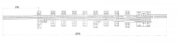 Straight frame rail of P65 type with curved shank of project LPTP.668.341.103-01