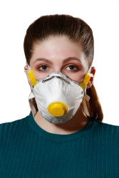 Semi-filtering mask for protection against aerosols with additional protection against vapours and gases "Respirator "SPIRO-311A