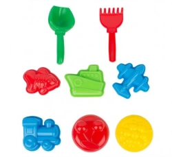 Sand set "Stuff" (6 moulds, scoop, rake)