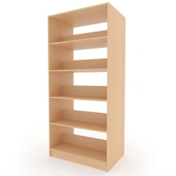Wooden shelving unit for trade enterprises