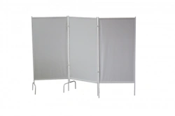 Sliding screen on metal frame