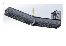 LED luminaire "Industrial Design MTM IoT" series CUBIC 120 Two modules Connection from the ends - 15 degrees Mounting CUB