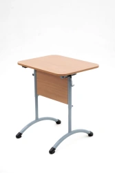 Single-seat pupil's table round tube