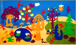 Purple Forest" developmental wall (1,5x2,5 m, carpet)