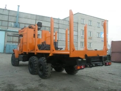 Special sorting truck with CMU produced by INMAN JSC on URAL 7470-01 chassis. Mark GIRD. Type 5849AS. Modification