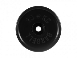 MB-PltBE-25 Rubber disc "Euro-Classic", black, 51 mm, 25 kg