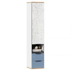 Urban LD.528070.000 Shelving unit combined (White/Capri Blue )