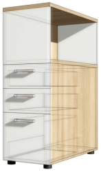 MAGNA Sideboard with extension / file drawer, Art. no. MTN 03