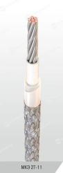 Wiring wire with combined insulation for operation at rated voltage up to 380 V with frequency up to 10000 Hz and at direct volt